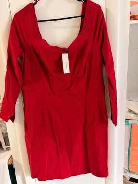 Red Long Sleeve Women’s Dress